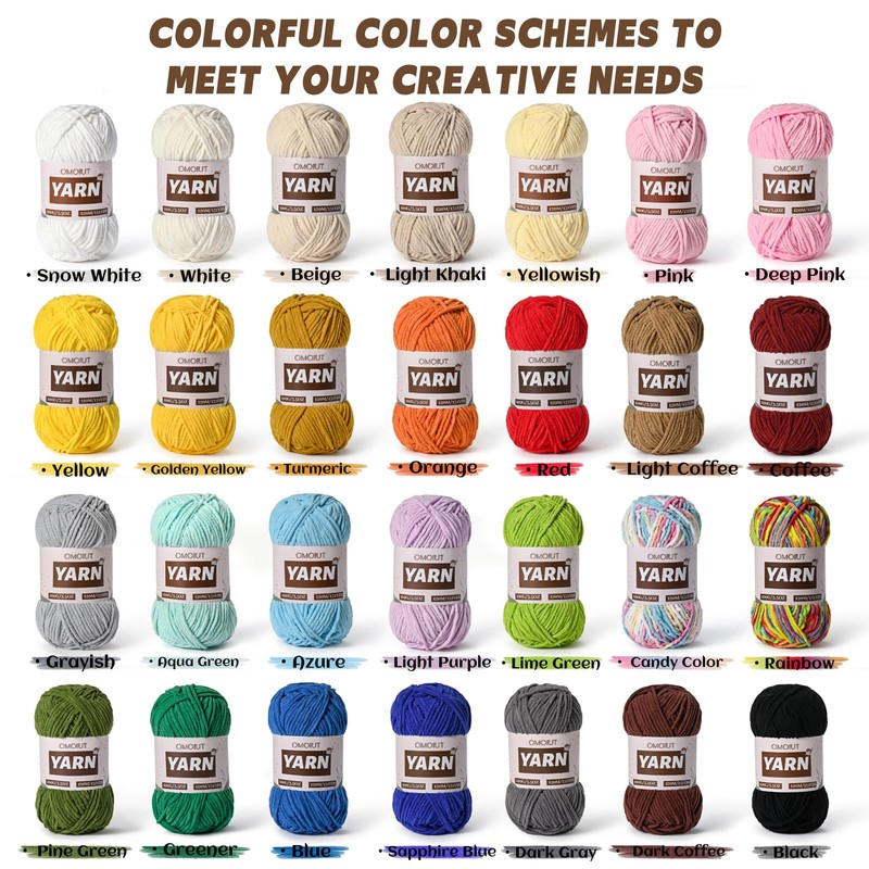 Plush Chenille Chunky Crochet Amigurumi Yarn - Baby Yarn for