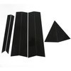 8PCS Door Window Pillar Trim Bright Black 4D Style PC