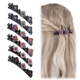 Braided Hair Clips, 6 Pack Braid Hair Clips for Women & Girls, Lazy Easily for Thick Long Hairs, Dancing, Working, Wedding, Travel, Party