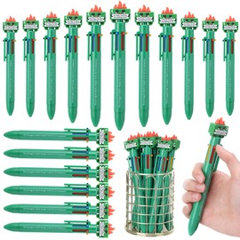 Humyoun 25 Pcs Dumpster Fire Pens Affirmation Gifts Bulk Back to School Funny 6-in-1 Multicolor Office Dumpster Fire Ballpoint Pens Emotional Welcome Gifts for Students Teacher Student Coworker Staff