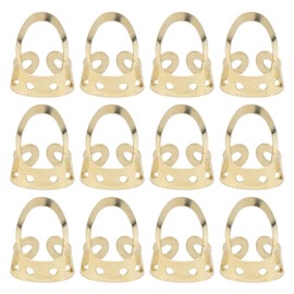 12Pcs Finger Picks Adjustable Stainless Steel Banjo Ukulele Guitar Plucked Strings ToolGold
