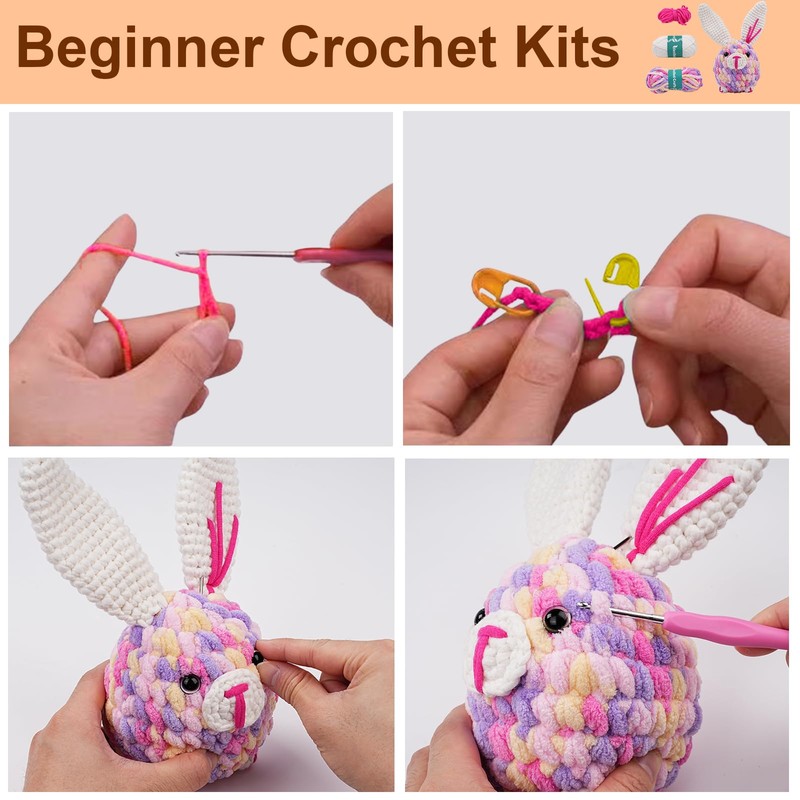 Outbit Crochet Set for Beginners, Complete Crochet Set with Step-by-Step