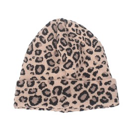 Fenical Women's Knitted Hat Animal Leopard Watch Hat Winter Warm Hat