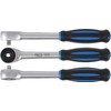 BGS 105 Reversible Ratchet with Spinner Handle, Silver/Black/Blue, 1/4-Inch