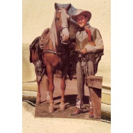 Roy Rogers and Trigger Western Tabletop Display Standee 9" Tall