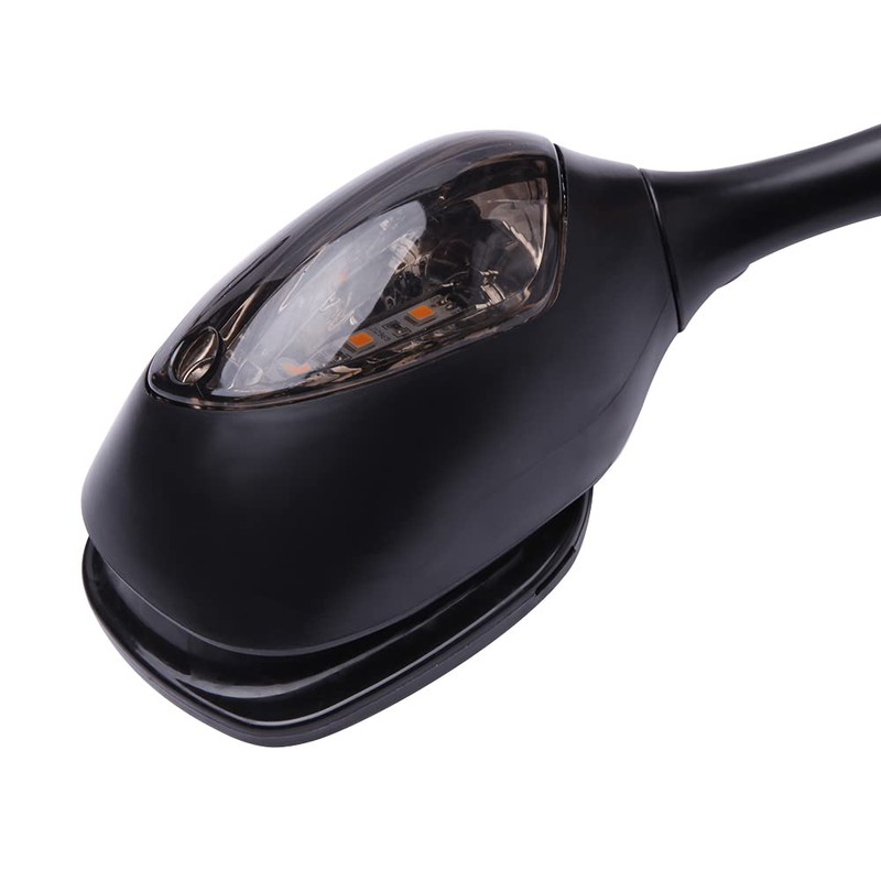DREAMIZER Motorcycle LED Rear View Side Mirror with Turn Signal