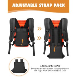 Backpack for 5 Gallon Buckets - Universal Bucket Organizer with Pocket for Hunting, Fishing, Apple Picking, Baseball & Ice Fishing, Black