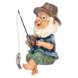 CHUNZHILAI Fishing Gnome Ornaments Funny Garden Ornaments Outdoor Goblin Art Decoration for Novelty Lawn Gnomes Outdoor or Indoor Garden Decorations