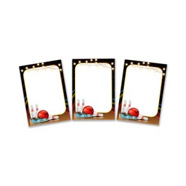 Party Bags Children's Birthday 12 Mini Notepads Bowling Bowling Party Favours for Girls Boys Birthday Girls Birthday A7 Format