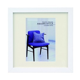 Nakabayashi Wooden Square Photo Frame, whites