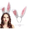 SUNNEE Large Bunny Ears Headbands Furry Rabbit Ear Headband Party