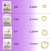 SNAWOP Orthodontic Elastic Rubber Band 3/16" Natrual 100PCS Medium 3.5