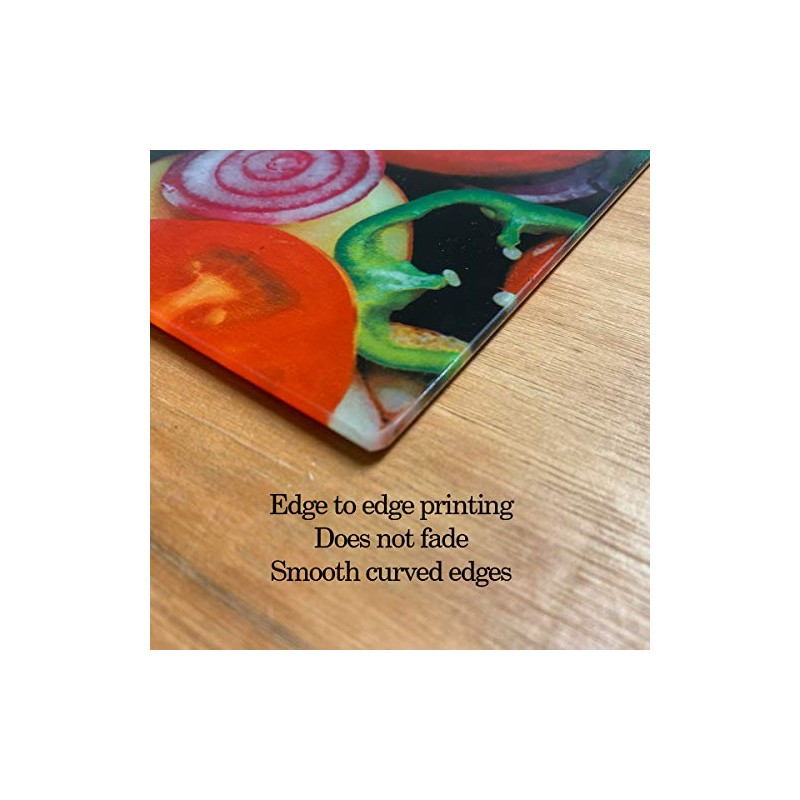 Premium Medium Glass Cutting Board Poppy Remembrance Flanders Field Design