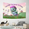 FENDROM Gaslight Gatekeep Girlboss Bibble Pink Meme Tapestry For Bedroom