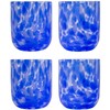 Stephanie Imports Set of 4 Handcrafted Double Old-Fashioned Confetti Drinking