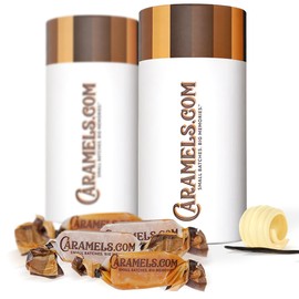 Caramels.com | Sea Salt Caramels and Butter Caramels | Soft Caramel | Duo Pack | Individually Wrapped | Ideal Assorted Gift For Family, Parties
