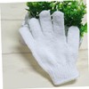 Guantes Exfoliantes de Cinco Dedos para Ducha y Spa Reversibles