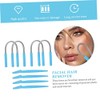 4pcs Eyebrow Razors and Facial Spring Epilator Set Portable Manual