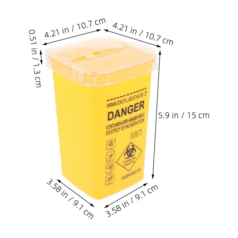Baluue Pp Material Container Large Disposal Blade Disposal Unit Mini