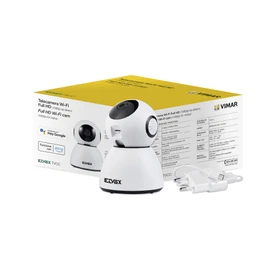 Vimar 46239.040A WiFi Motor Colour Camera Compatible with Alexa, HD Resolution 1080, Motion Sensor Functions and Sending Notifications, "View Product" App for Android and iOS