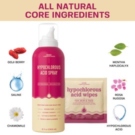BASE LABORATORIES BASE LABORATORIES Hypochlorous Acid Wipes & Hypochlorous Acid Spray Bundle