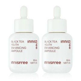[Innisfree] Innisfree Black Tea Youth Enhancing Ampoule 50mL 2 x / [이니스프리] 이니스프리 블랙티 유스 인핸싱 앰플 50mL 2개