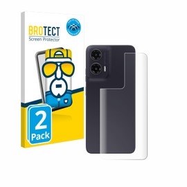 BROTECT 2 Stück Full-Cover Schutzfolie für Motorola Moto G35 (Rückseite) Full-Screen Displayschutz-Folie [3D Curved, Kristall-Klar]