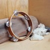 Mia Jewel Shop Handmade Bamboo Tambourine Headless Single Row 5