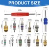 102Pcs Auto Air Conditioning Valve Core Accessories Kit A/C R12