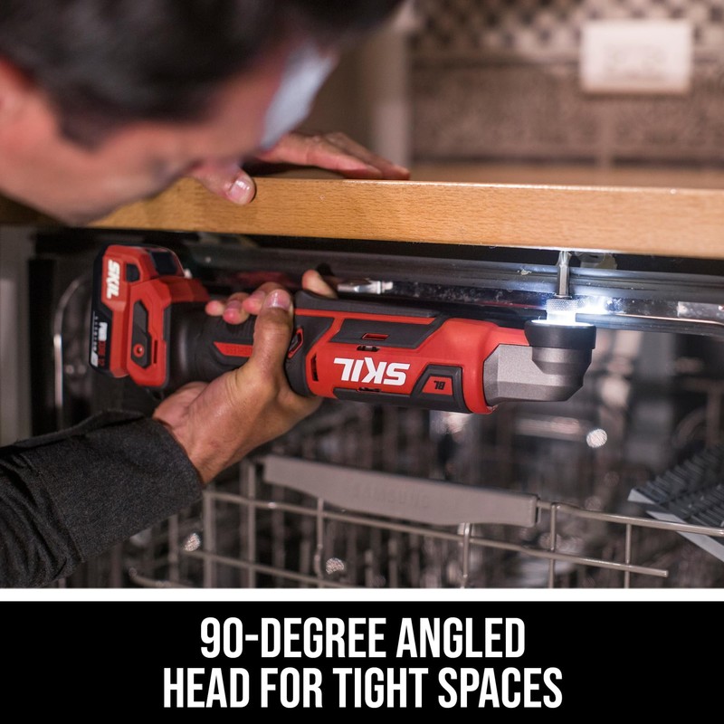 SKIL 12V Brushless Cordless 1/4-Inch Hex Right Angle Impact Driver