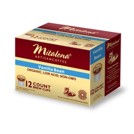 Mitalena Brand - 72 ct. Vanilla Bean Organic Arabica Low Acid Coffee Pods