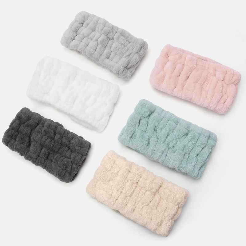 VBAEI 4 Pieces Spa Headband for Women Skincare Headband Makeup
