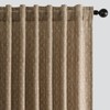 MIULEE Decorative Back Tab Linen Curtains with Geometric Pattern for