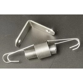 RSRACING Chrome Throttle Return Spring Bracket & Dual Springs Ford 302 SBC BBC Chevy 350