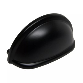 LIBERTY Essentials Black 3" Center Bin Drawer Cup Pull P34704C-FB-B 25+SHIPFREE