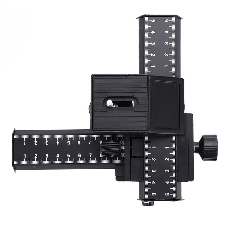 4 Way Macro Focusing Rail Slider with 1/4" Mounting Screw