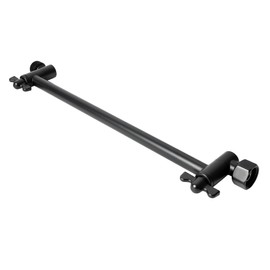 High Sierra® - Heavy Duty 12” Adjustable Shower Arm Extension - Easily Raises and Lowers Shower Heads - Floating Nut For Precise Vertical Alignment - Matte Black Finish