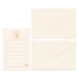 Furukawa Shiko LS581 Letter Set, Soebumi Notes, Mimosa Brooch
