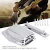 Natudeco Tailpiece Guitar Bridge Adjustable Fixed Bridge Durable Metal Electric
