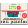 BloemBagz 2 Pocket Rail Planter, 18", Peppercorn