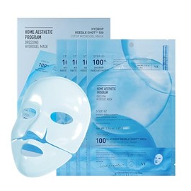 VT COSMETICS Mascarilla De Hidrogel Hydrop Reedle Shot 100Hl De 2 Pasos(34,5 G X 4 Unidades) Hidratación Intensiva, Ácido Hialurónico Exosoma, Piel