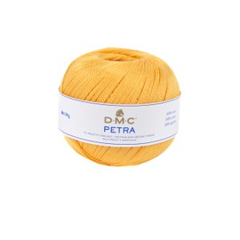 DMC Petra Yarn, 100% Cotton, Yellow (5742), Size 5