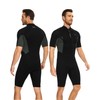 Seaskin Shorty Wetsuits for Mens 2mm Front Zip Diving Suits
