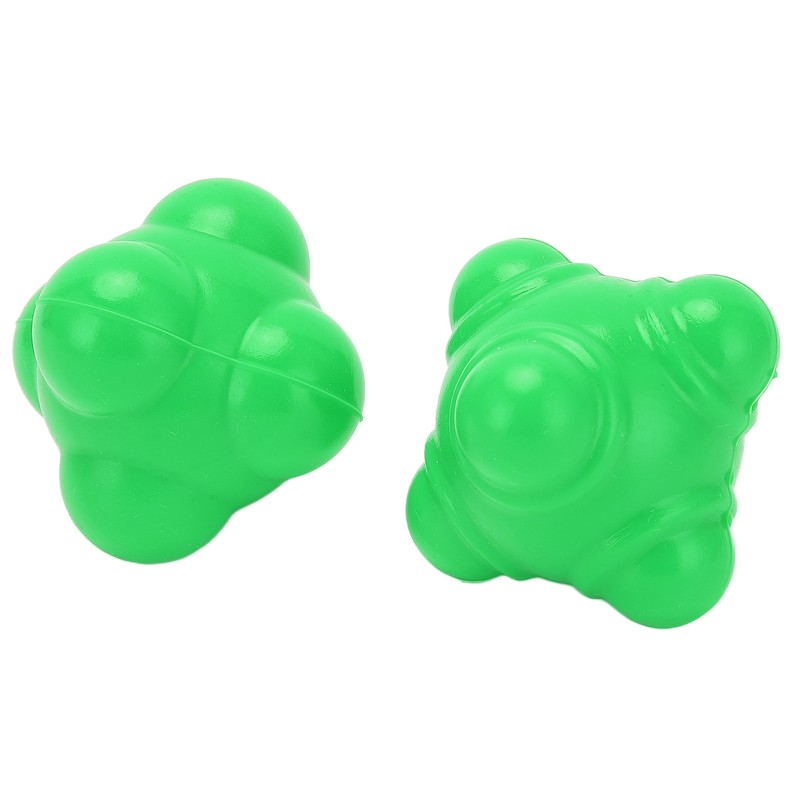 2pcs Rubber Reaction Bounce Balls Irregular Shape Reaction Balls for