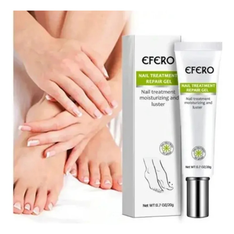 1pzs Crema Natural Hongos Uñas Pies Efero Gel Reparador 20ml