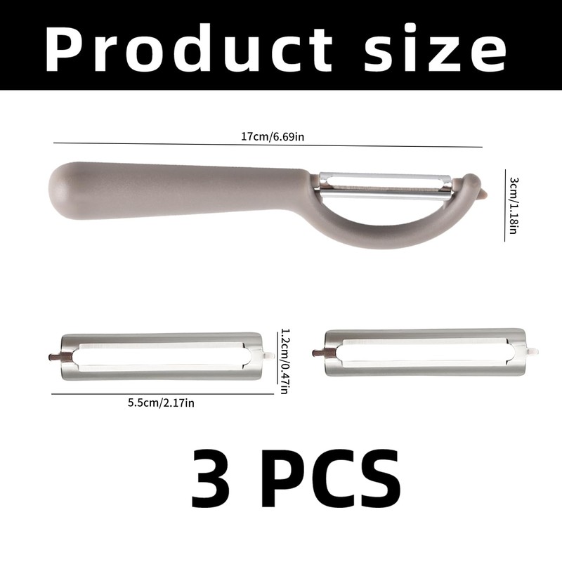 P-Peeler, Asparagus Peeler, Peeler with 2 Replacement Blades, Potato Peeler