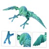 KOMBIUDA Printed Parrot Figurine Realistic Flexible Bird Model for Articulated