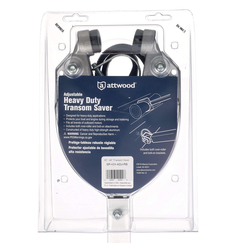 Attwood SP-424-ADJ-RB Heavy Duty Transom Saver, Adjustable from 32 to