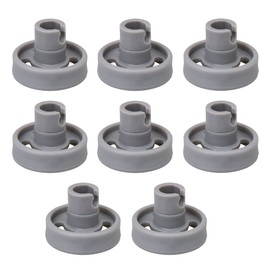 Walmine 8pcs WD12X10231 Dishwasher Lower Rack Wheel And Stud Replacement for GE,Replaces 1263942,AP3994981,PS1481883