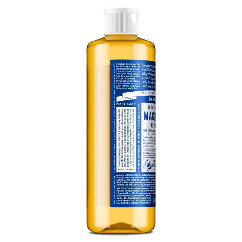 Dr. Bronner's Magic Soap Peppermint- Pure-Castile Liquid Soap